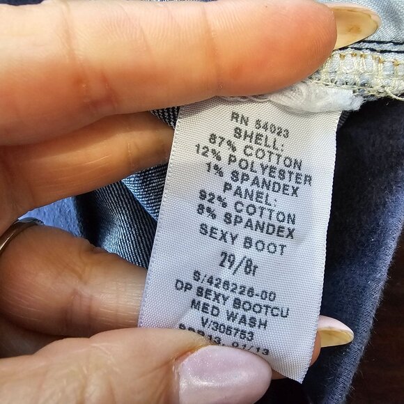 Sexy Boot Cut Gap 1969 Maternity jeans under belly size 8R - Picture 10 of 10